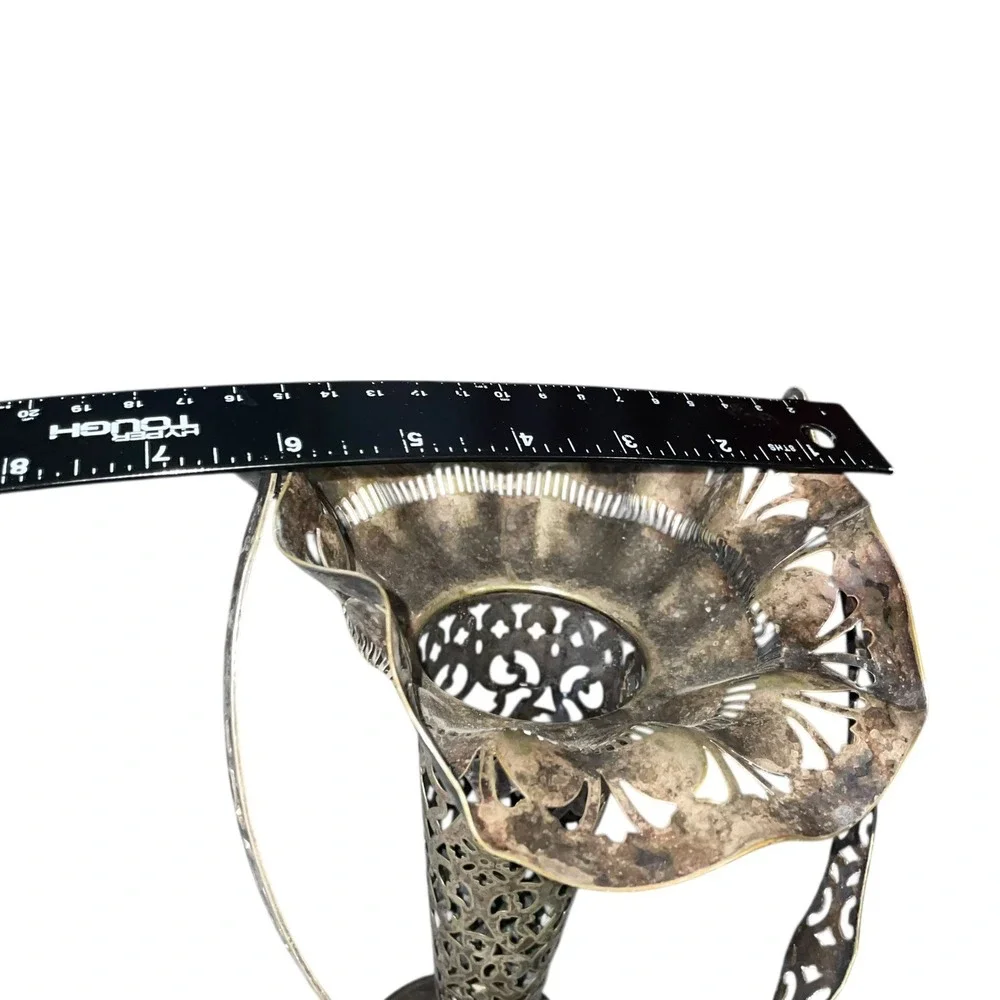 Vintage Silverplate‎ Flower Basket Apollo EPNS Ornate Handle
